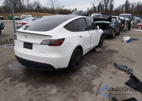 2022 Tesla Model Y Performance Dual Motor All-Wheel Drive из США, поврежденный, VIN 7SAYGDEF2NF354925
